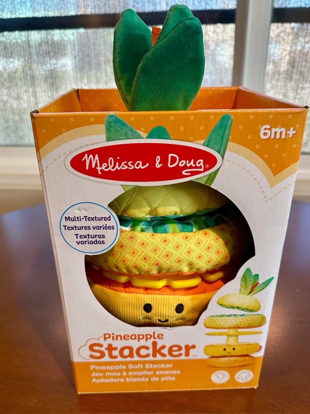 Melissa & Doug Plush Pineapple Stacking Toy - Yellow & Green
